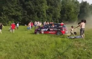 ralliauto-poika-isä-vaaratilanne