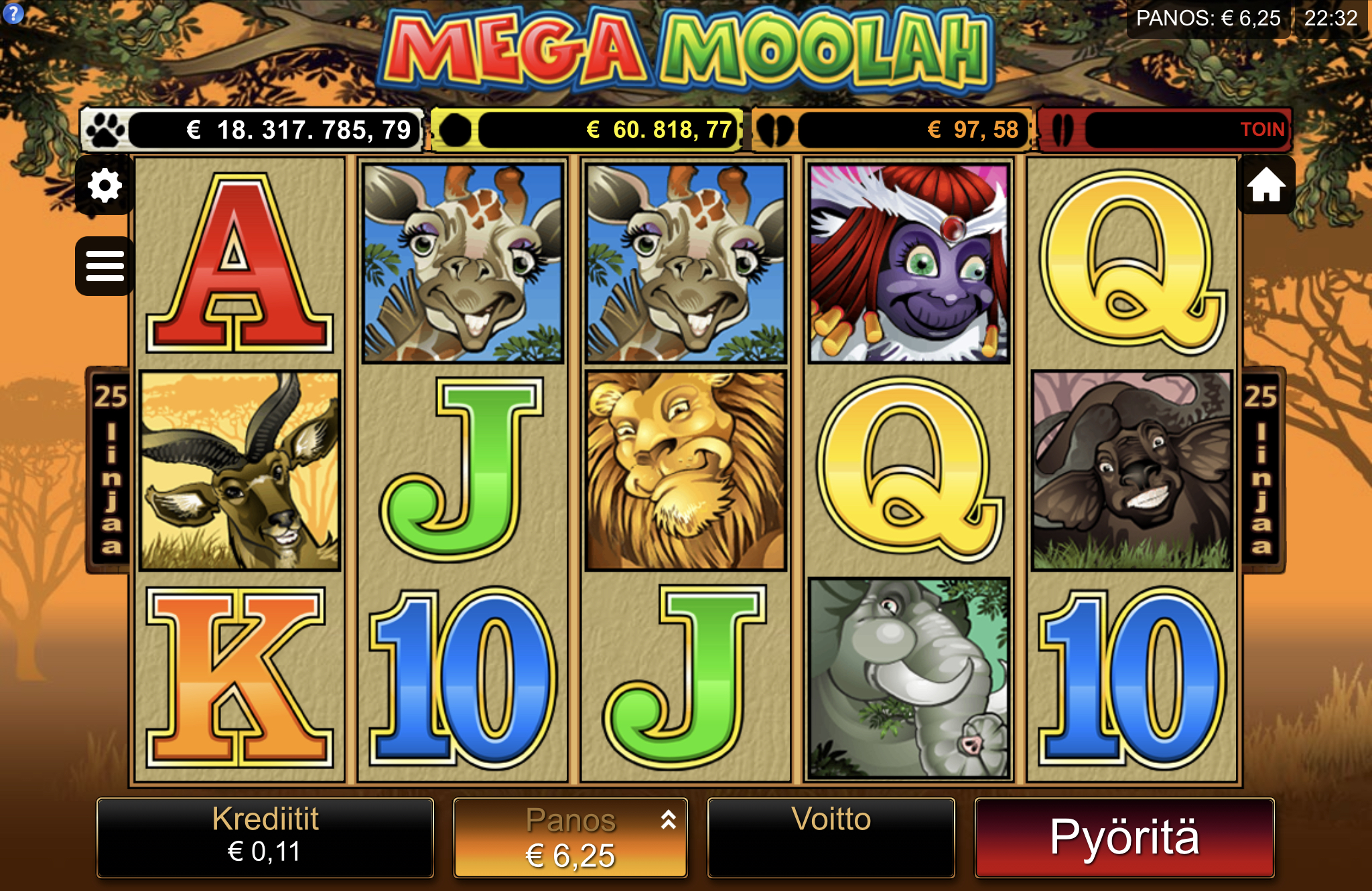 Mega Moolah 18M