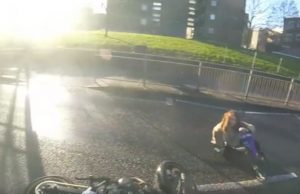 nainen-ei-katsonut-eteensa-video