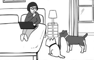 koirat-nainen-animaatio-Facebook-AnimalHelp