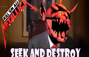 Donald Trump metallipää