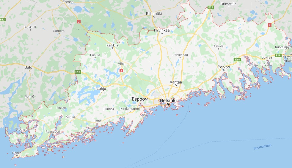 uusimaa-google-maps